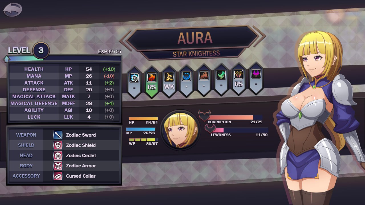 【RPG/AI汉化】星辰女骑士奥拉v1.2.1【PC/893M】Star Knightess Aura v1.2.1