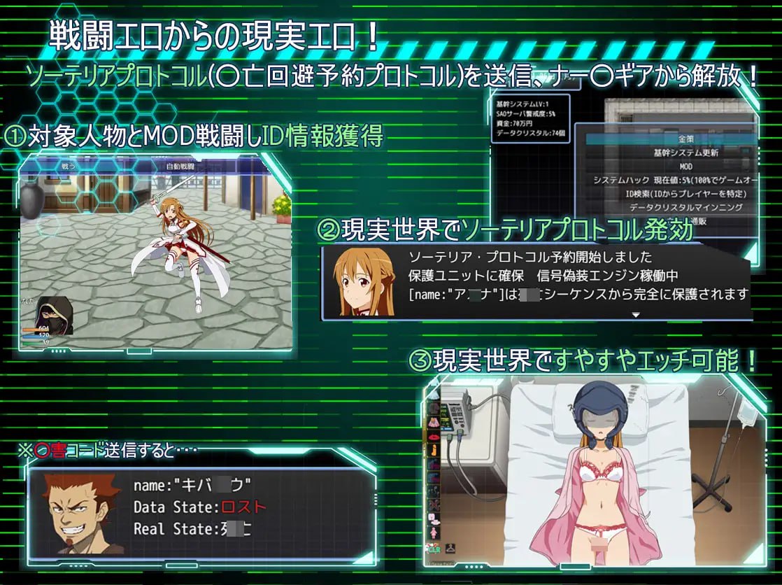 【RPG/AI汉化/MTool】刀剑神域：幽灵协议v1.0【PC/1.4G】SA●: Ghost Protocol v1.0