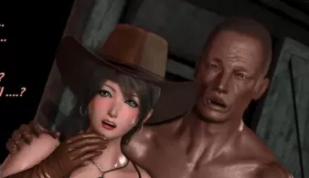 [3D漫画] NTR模拟器 做客猎人先生的农场-雪江-人妻绿帽腋毛媚黑[573MB]