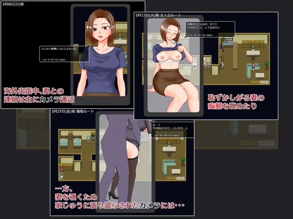 【RPG/AI汉化/MTool/NTR】出差 在家 妻子 相机【PC/1.4G】