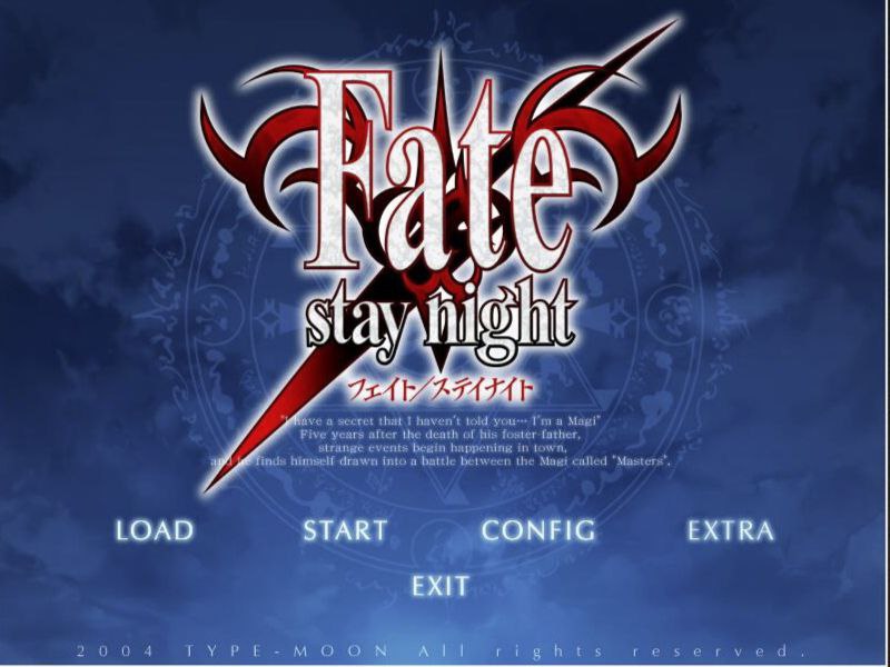 [ADV/官中/CV/fate]命运之夜/Fate Stay Night[PC/3.7G]