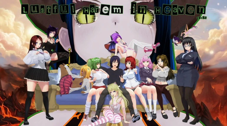 【日系SLG/AI汉化/后宫】天堂里的后宫1.5 AI汉化版【PC+安卓/2.1G/更新】Lustful Harem in Heaven [v1.5]