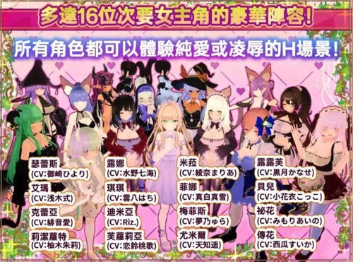 【3D互动SLG/中文/全动态/全CV】异世界树的巫女～用魔法触摸尽情做色色的事～官方中文版 DLC【电脑/9.5G】