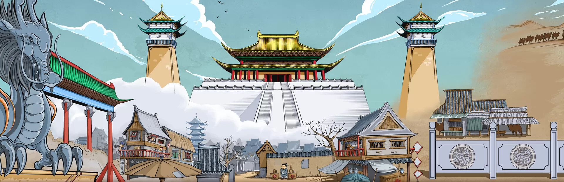 【策略/官方中文】东方王朝-丝路保卫战-正式版-Build.12790360-2.1.0-新增英雄-琴师-(官中+中文语音)【1G/PC电脑】