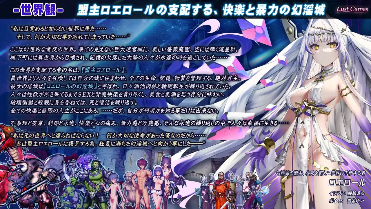 【RPG/AI汉化/MTool /CV】罗埃洛尔的幻淫城v1.0.1【PC/3.8G】