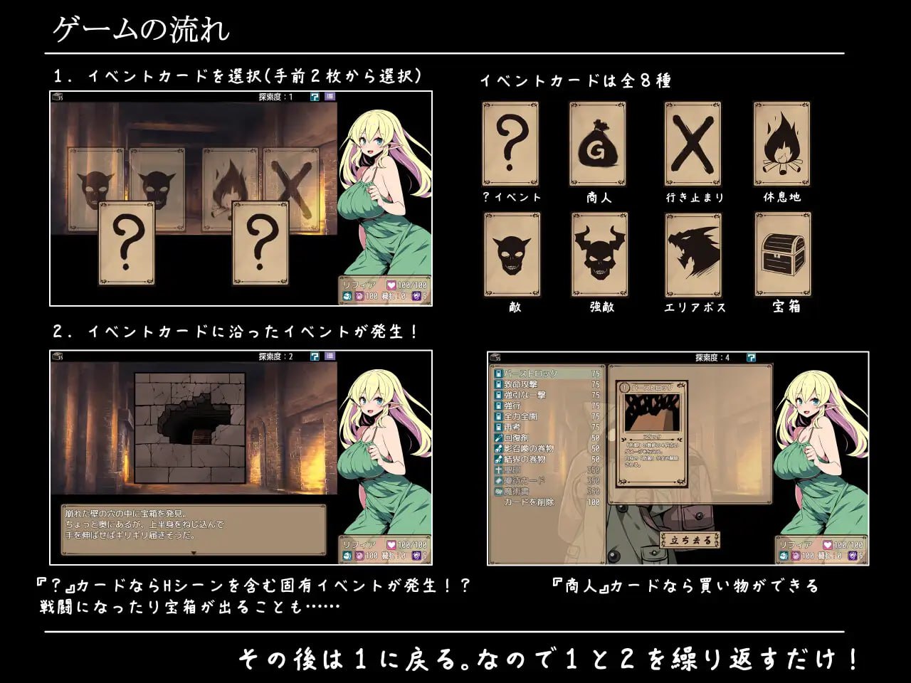 【RPG/AI汉化/CV/MTool】精灵少女莉菲娅与梦幻迷宫【PC/1.1G/更新】